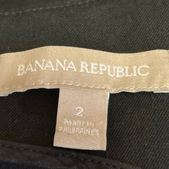 Banana Republic Black Square Neck Short Cap Sleeve Knee Length Sheath Dress 2 - Picture 7 of 8